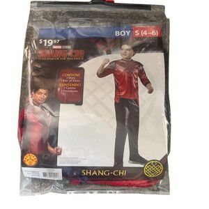 Marvel Shang-Chi Costume Boys Small 4-6 Rubies 2 Piece Shirt Pants Set WM702787